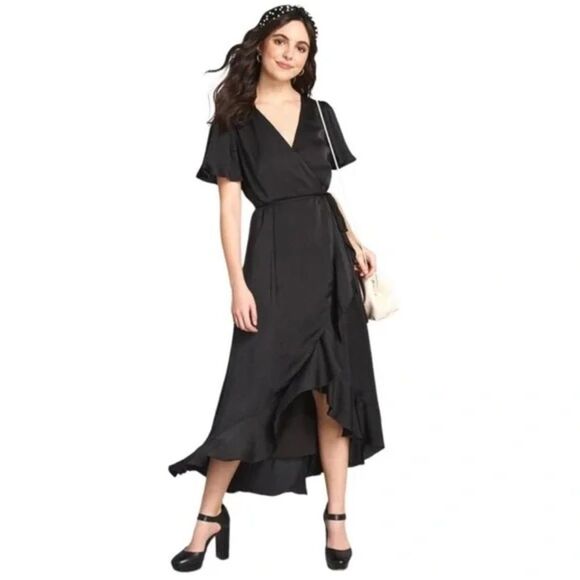 ModCloth Wonder Ruffle Hem Wrap Midi Dress - Picture 5 of 5